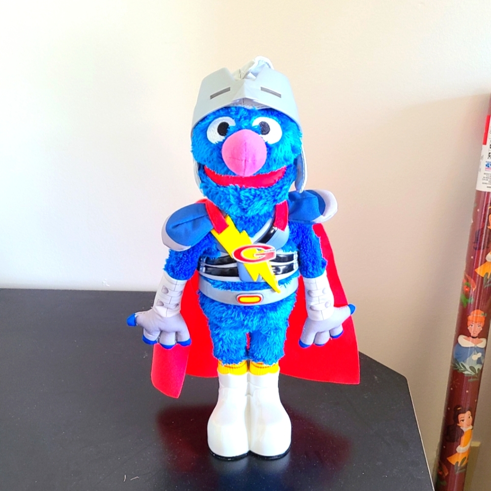 Sesame street flying super grover